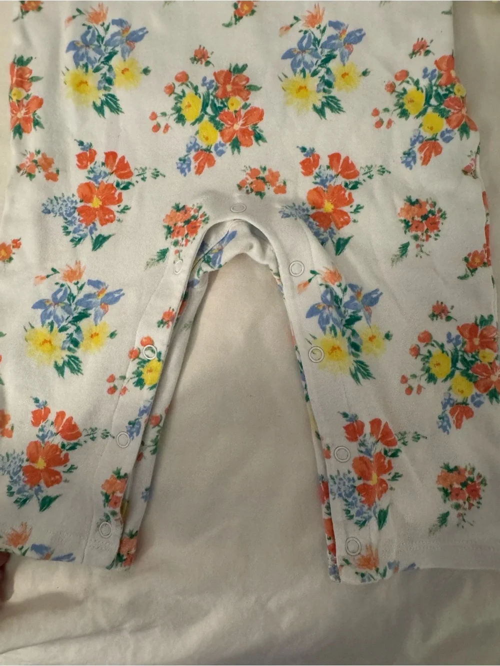 Janie and Jack Floral Ruffle Romper | 6–12 Months